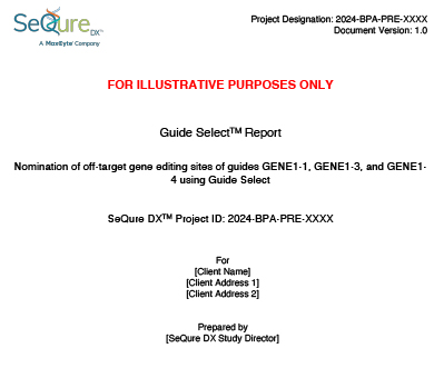 Cover image of Guide Select Example Report linked pdf