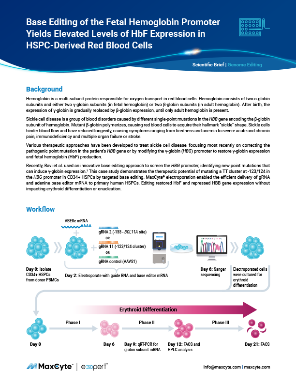 Screenshot of base editing scientific brief pdf