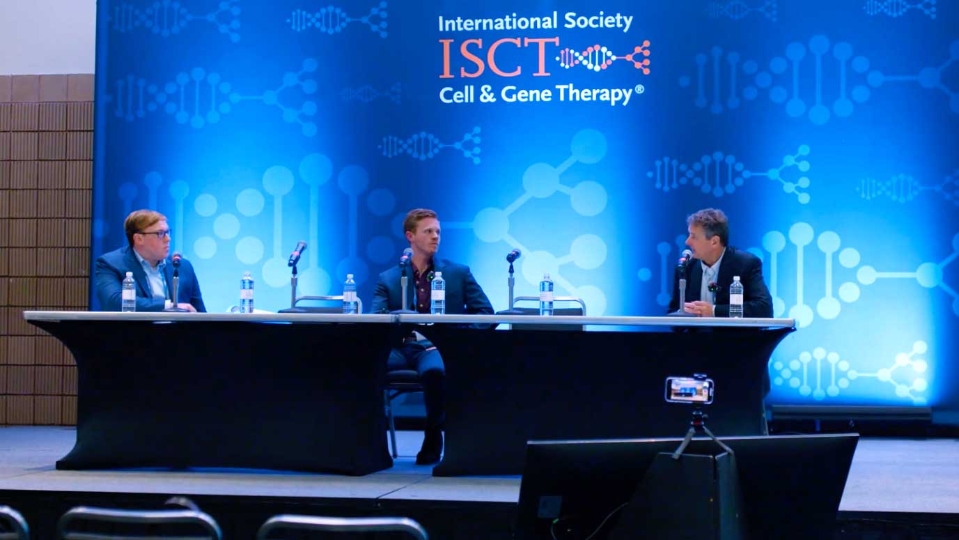 ISCT video thumbnail featuring speakers at panel table